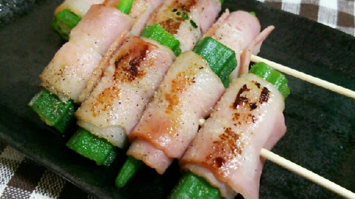 おうち居酒屋 オクラのベーコン巻き串 レシピ 作り方 By あ ち0024 楽天レシピ おうち居酒屋 オクラのベーコン巻き串 レシピ 作り方 By あ ち0024 楽天レシピ