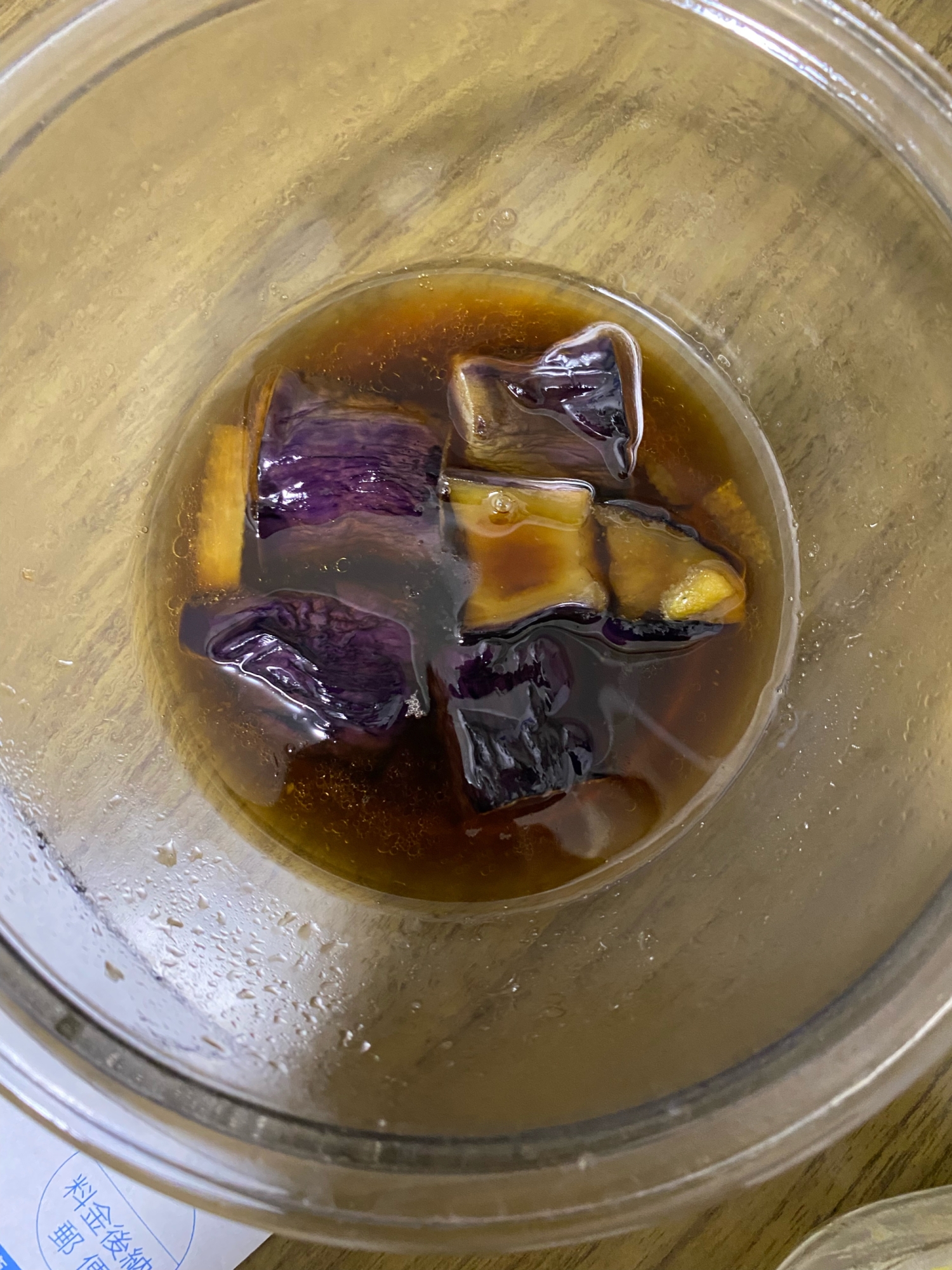 レンジでナスの煮浸し