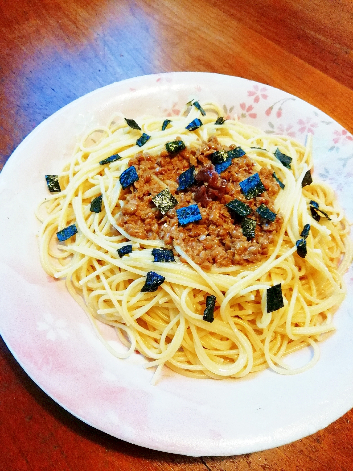 小さじで作る、だしがメインのコクうま納豆パスタ