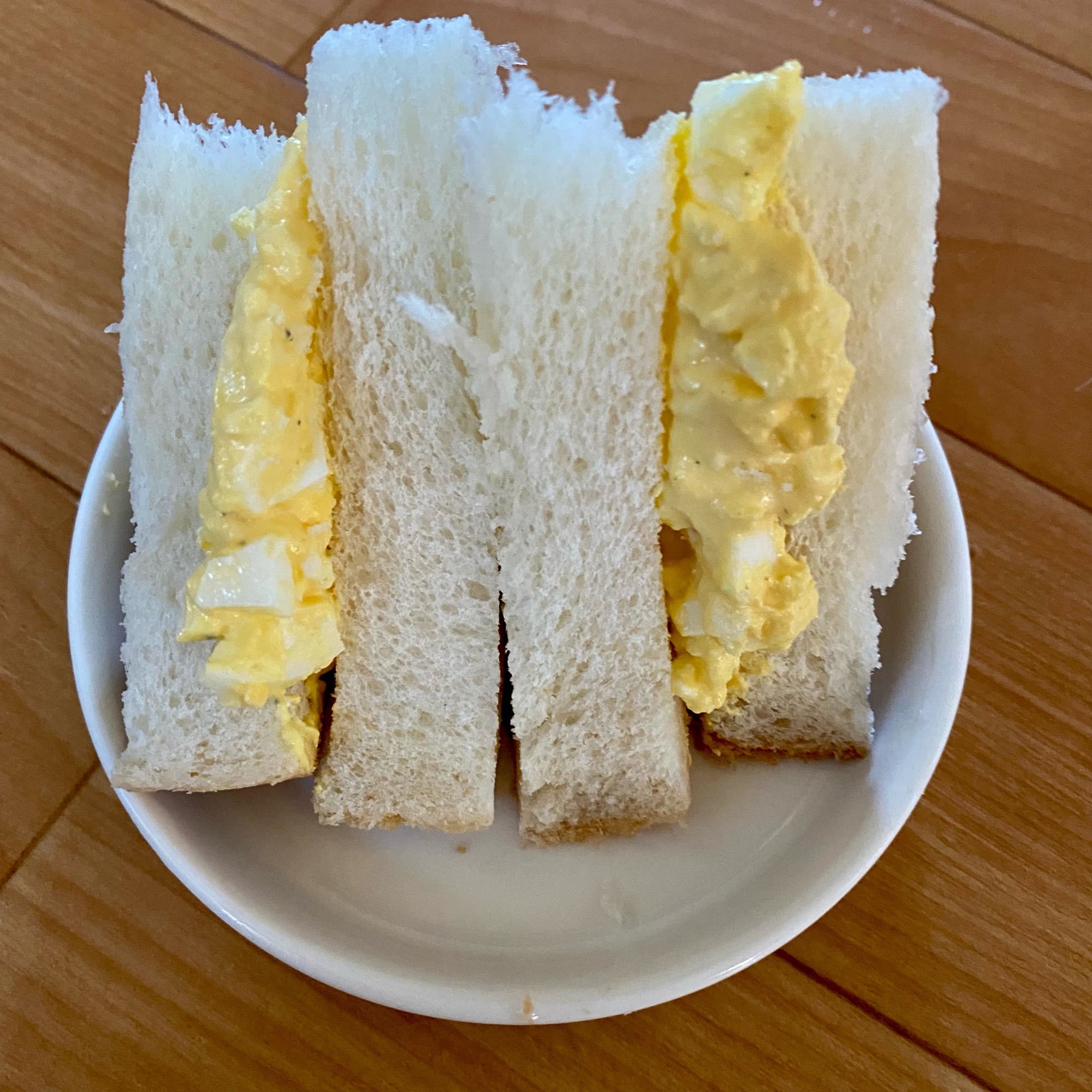 朝食に！たまごのサンドイッチ