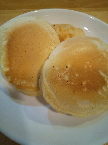 薄力粉で　ホットケーキ