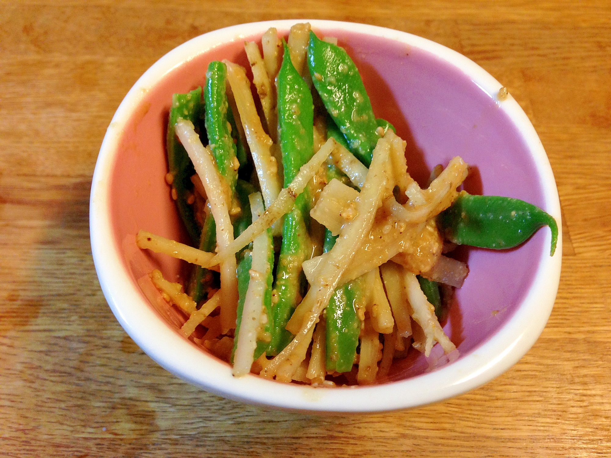 ごぼうといんげんの簡単胡麻和え