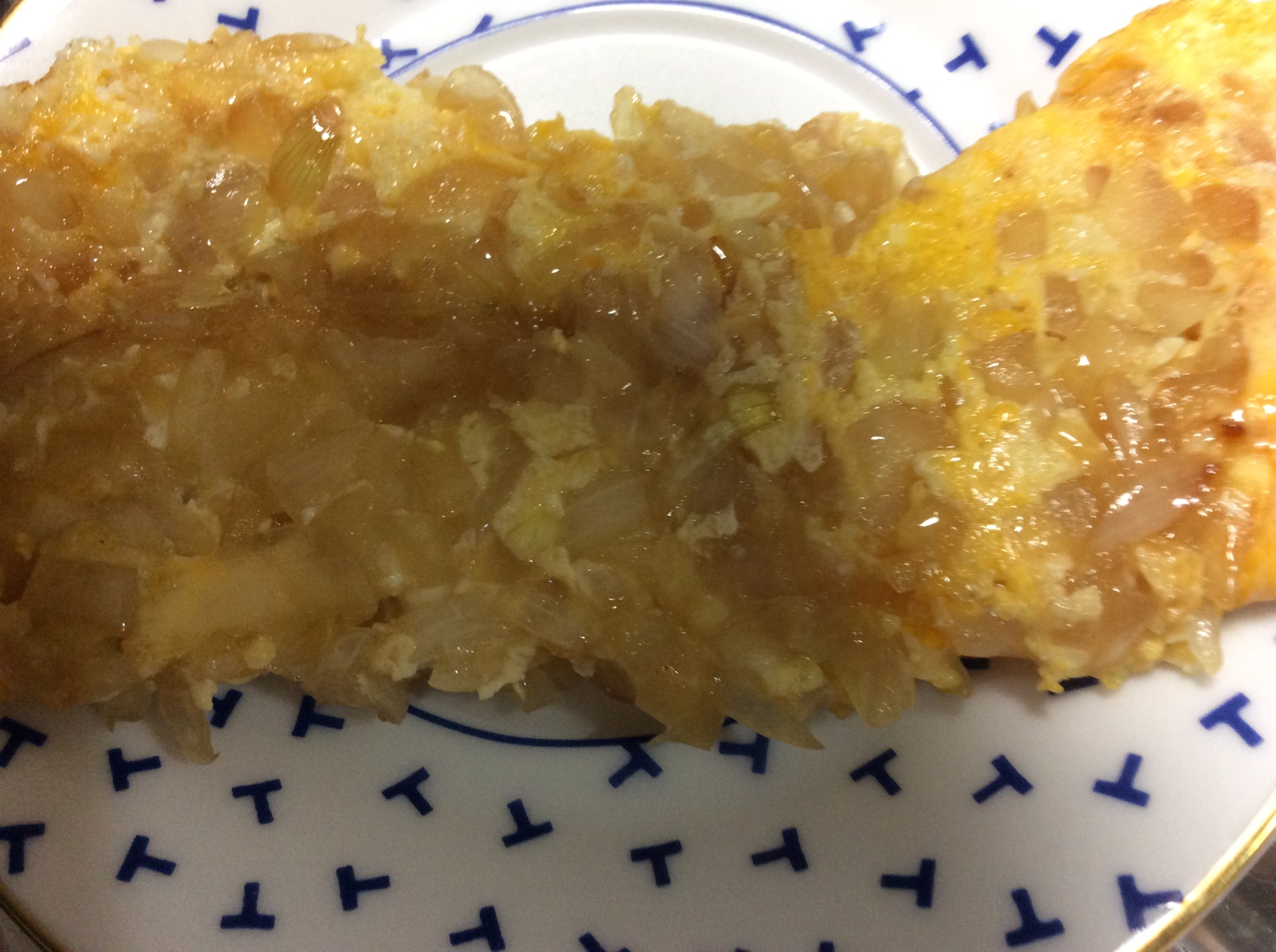 味付け玉ねぎのオムレツ