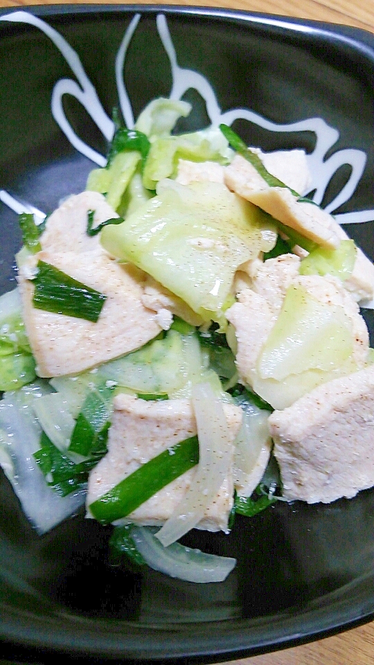 鳥むね肉とキャベツとニラの中華炒め レシピ 作り方 By にゃんこすけ321 楽天レシピ