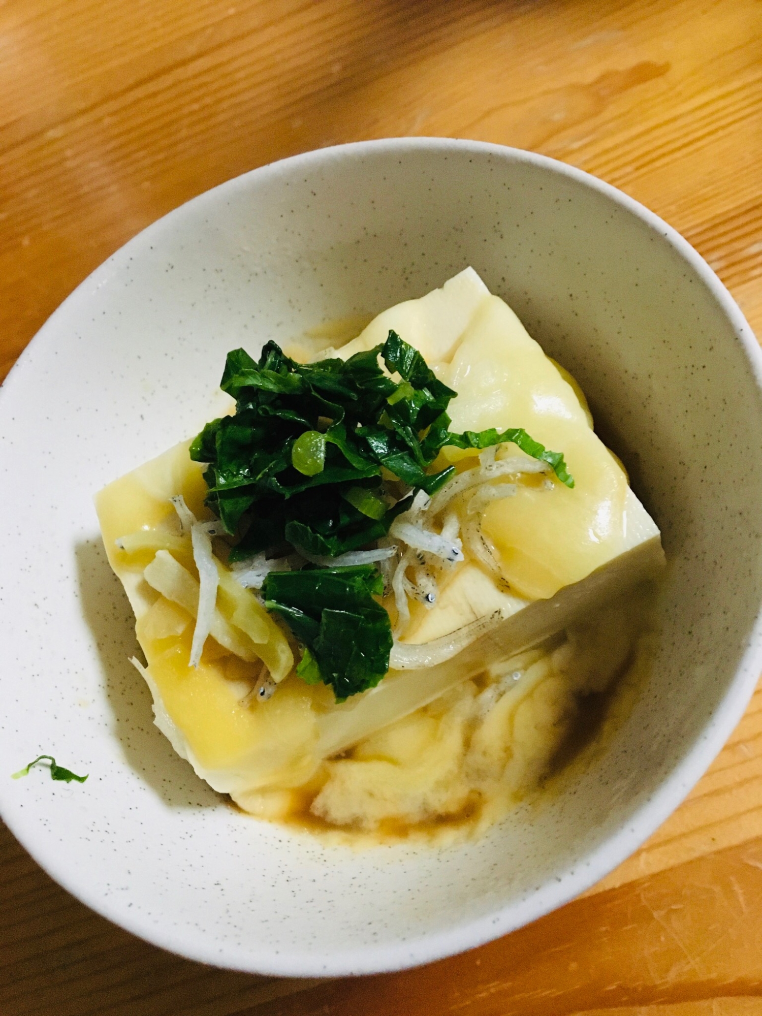 豆腐のシラスチーズ焼き