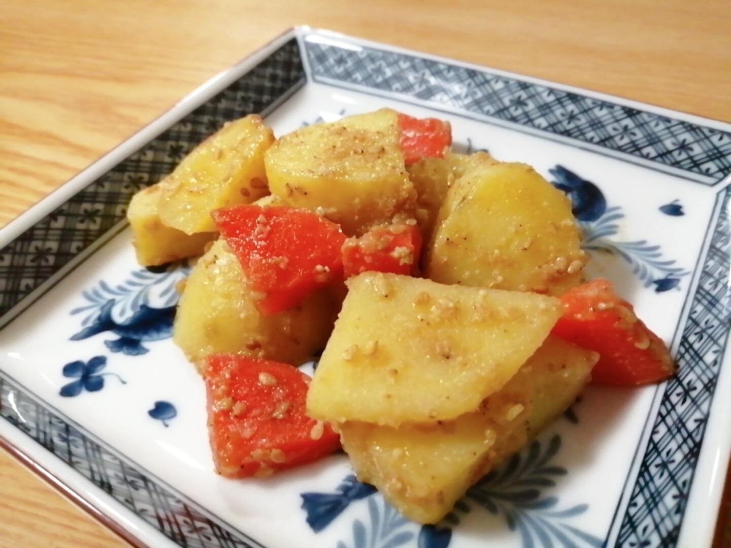 レンジで じゃがいもと人参のごま和え レシピ 作り方 By はじゃじゃ 楽天レシピ