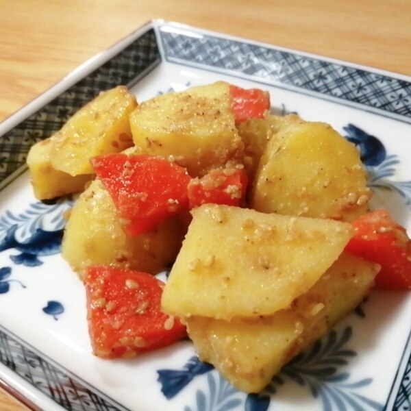 レンジで じゃがいもと人参のごま和え レシピ 作り方 By はじゃじゃ 楽天レシピ レンジで じゃがいもと人参のごま和え レシピ 作り方 By はじゃじゃ 楽天レシピ