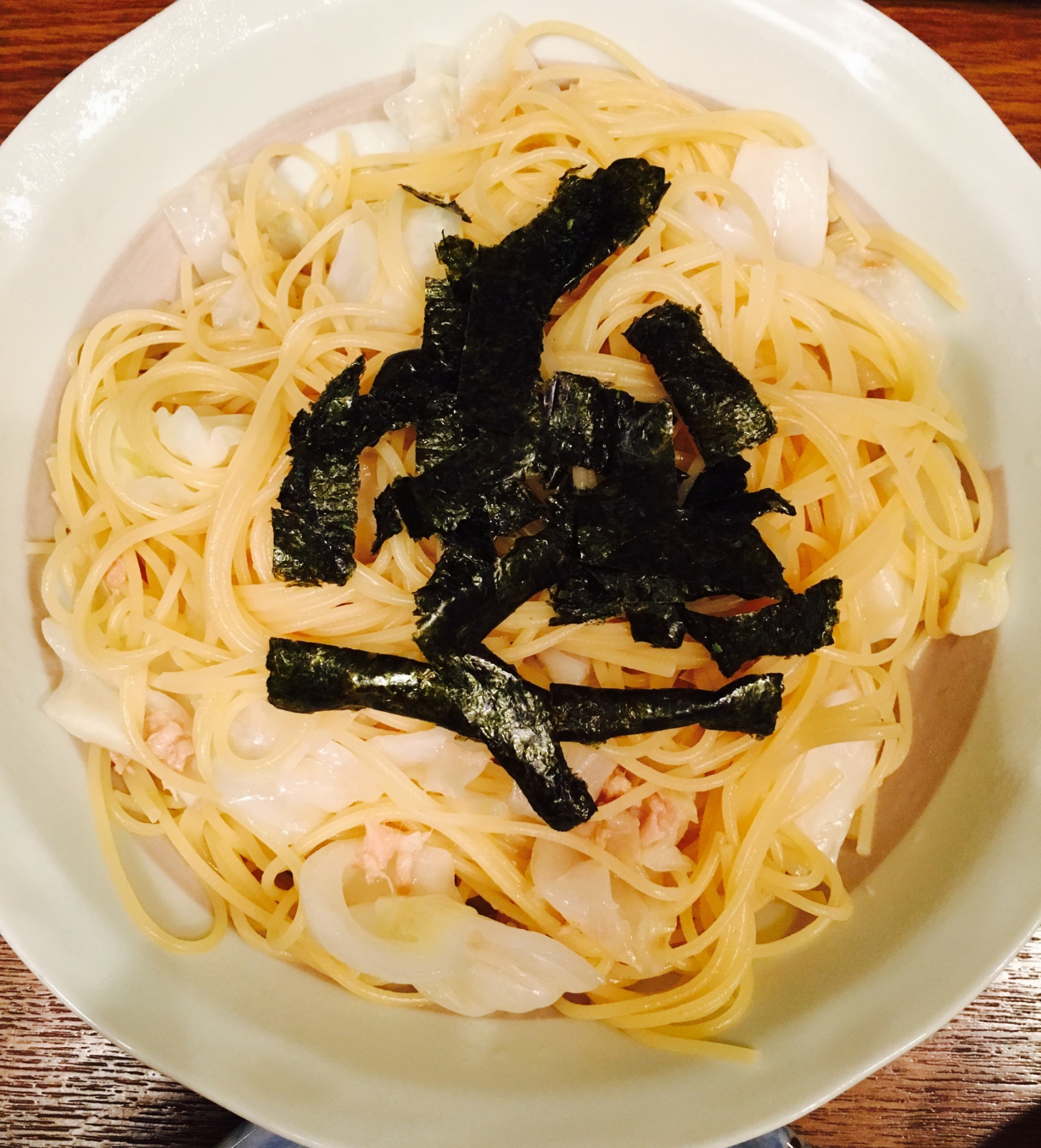 キャベツとツナの和風パスタ