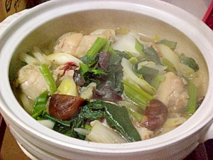簡単おいしい ウェイパーで鶏の中華風鍋 レシピ 作り方 By モチェ 楽天レシピ