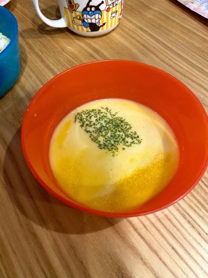 青海苔香る☆アーモンドミルク南瓜スープ