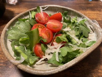 簡単でとってもおいしかったです！春菊の味がとっても活かされる、ドレッシングでした☺️