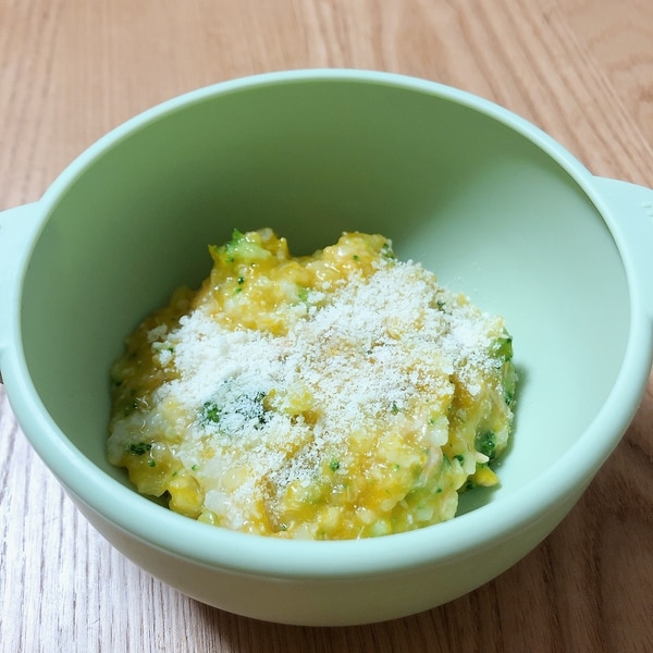 離乳食中期 後期 かぼちゃとブロッコリーのおかゆ レシピ 作り方 By まゆちゃんママ 楽天レシピ 離乳食中期 後期 かぼちゃとブロッコリーのおかゆ レシピ 作り方 By まゆちゃんママ 楽天レシピ