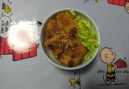 もーもーちゃん(*´∇`)ﾉソースカツ丼キャベツとで美味しかったですヾ(o・ω・)ノ