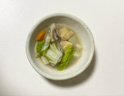 白菜と豆腐のとろみスープ♡