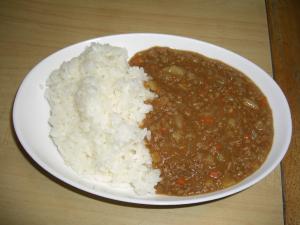 ミートソース風カレー