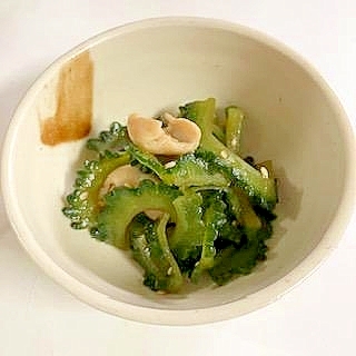 ゴーヤと鶏皮の炒め煮