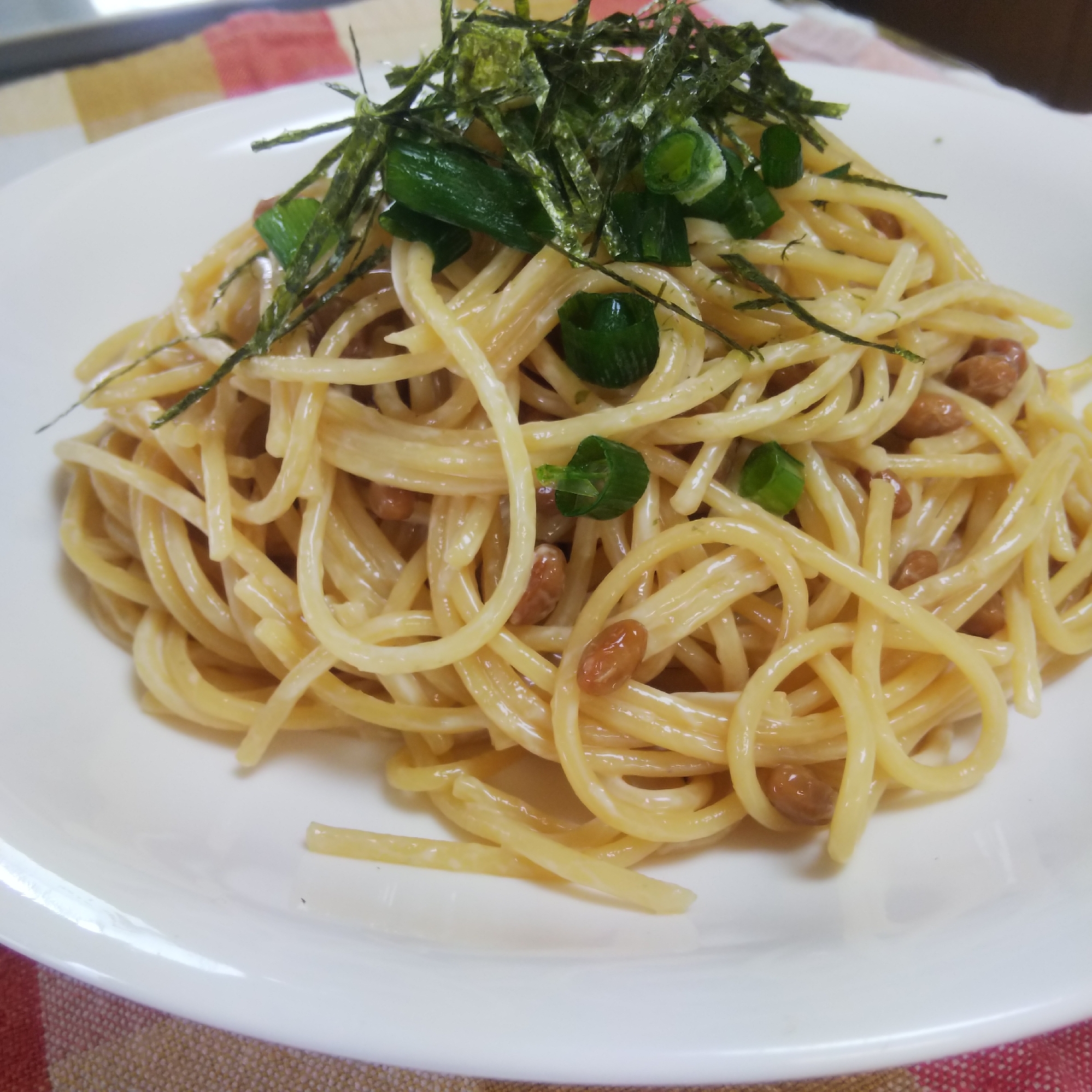 簡単☆納豆マヨ醤油パスタ