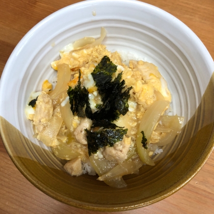 つゆの素で親子丼