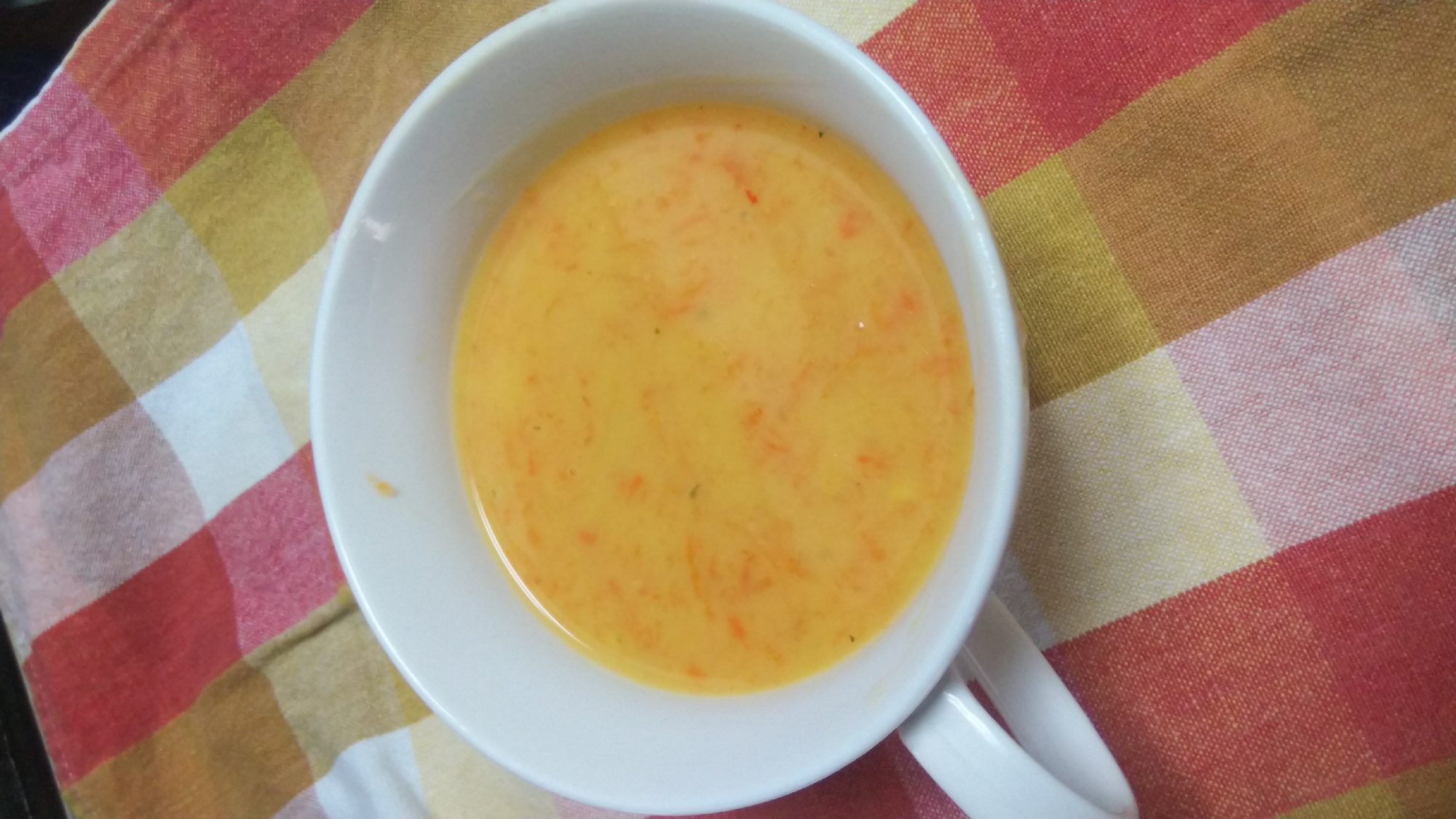 コーンスープ素アレンジ☆キャロットコーンスープ