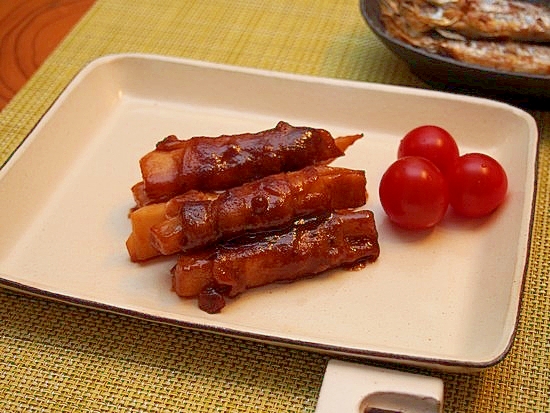 簡単こってり!大根の豚バラ巻き