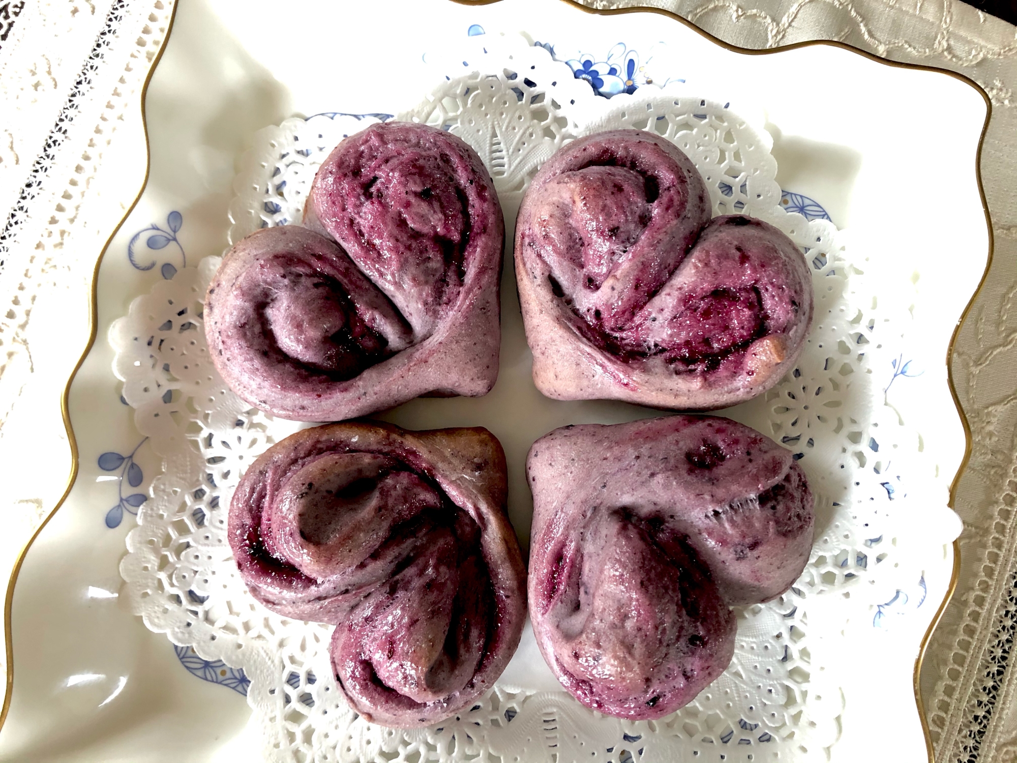 ハートが可愛い ブルーベリーパン レシピ 作り方 By 善ちゃん 楽天レシピ ハートが可愛い ブルーベリーパン レシピ 作り方 By 善ちゃん 楽天レシピ