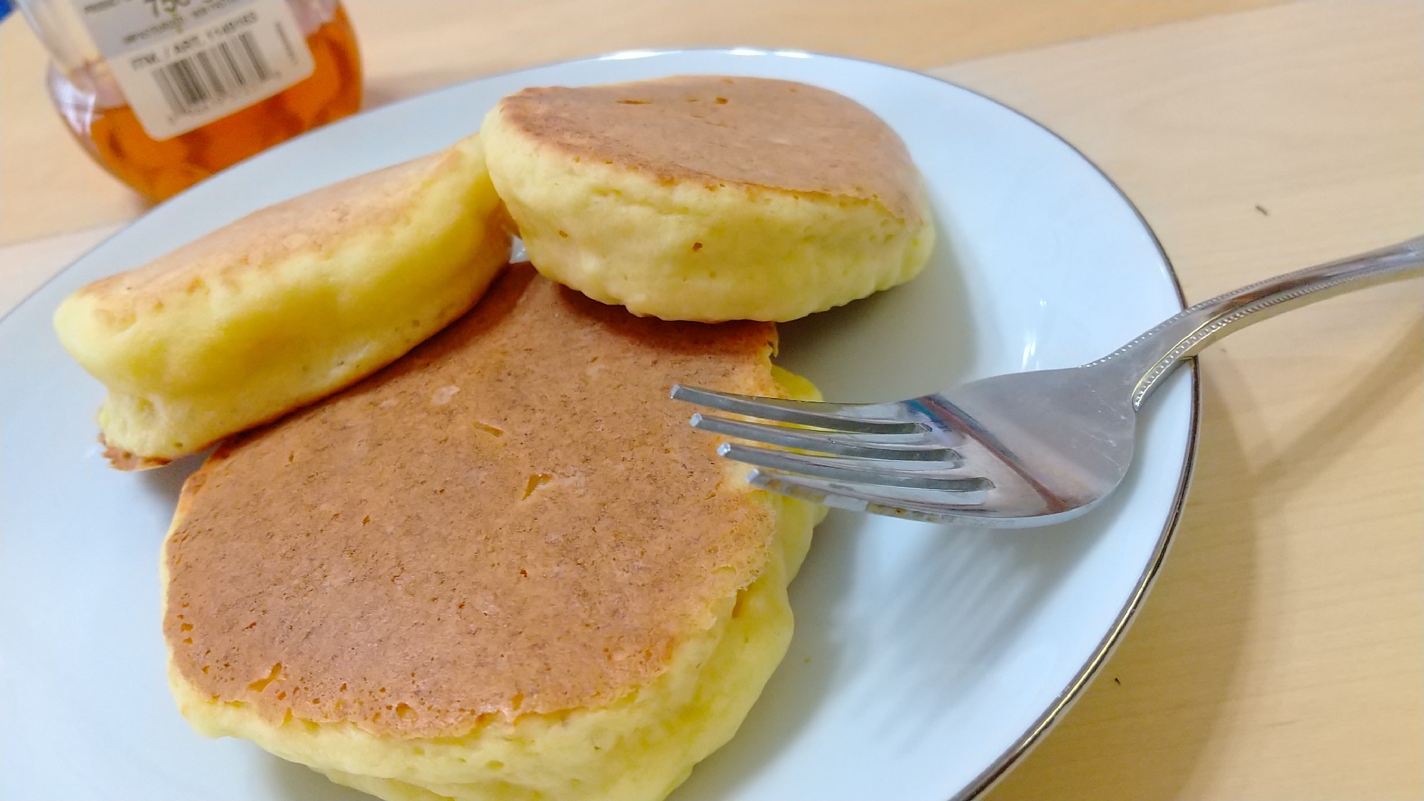 モチモチふわふわ♪お豆腐のホットケーキ