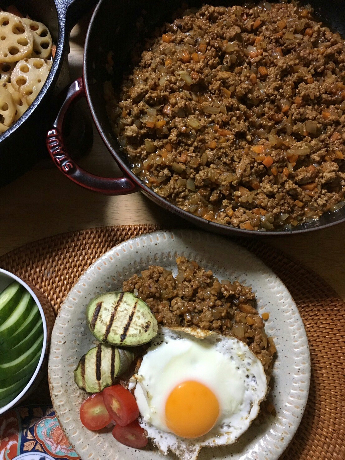 簡単♪無水でドライカレー