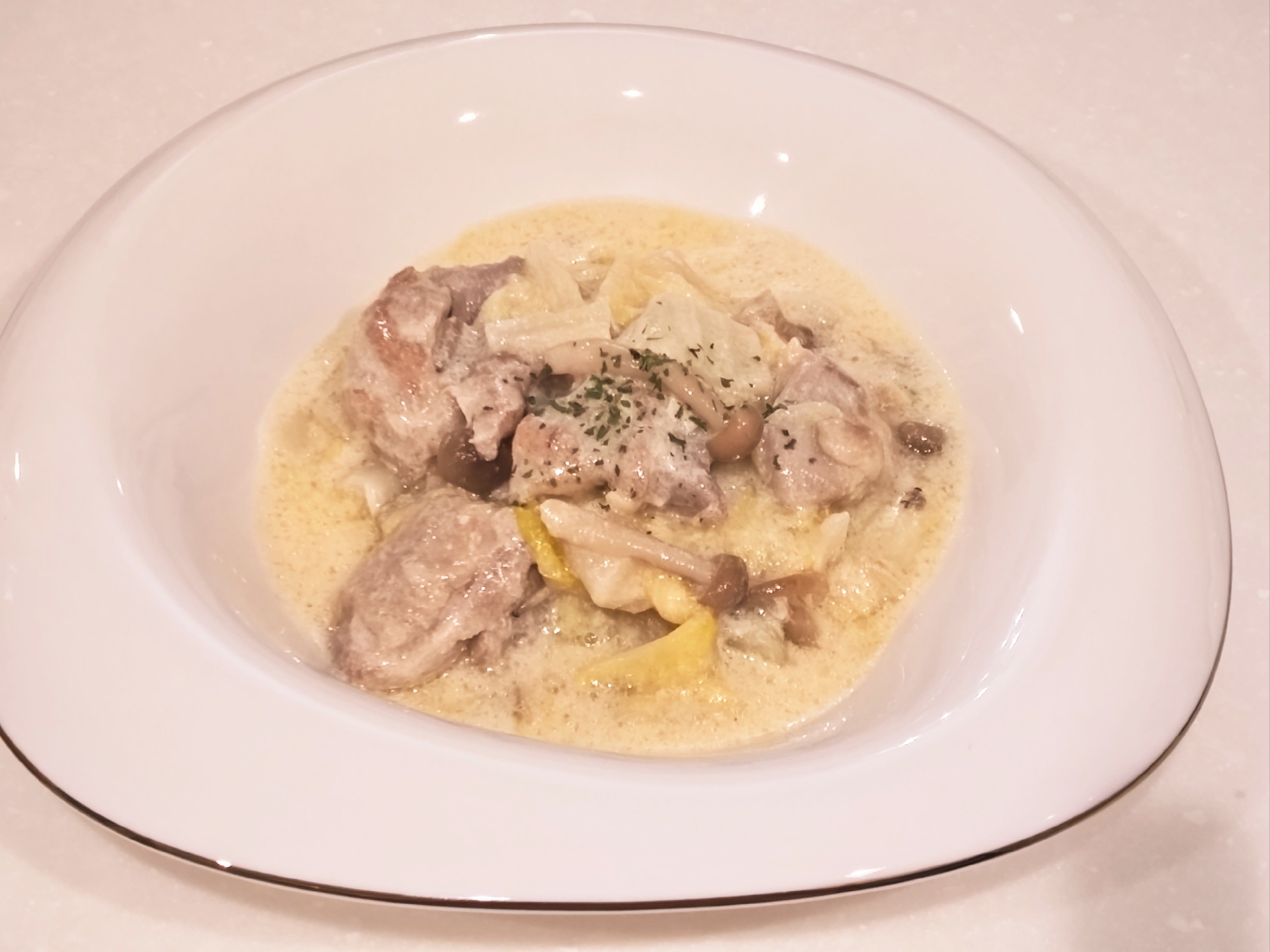 ♡鶏もも肉と白菜のクリーム煮