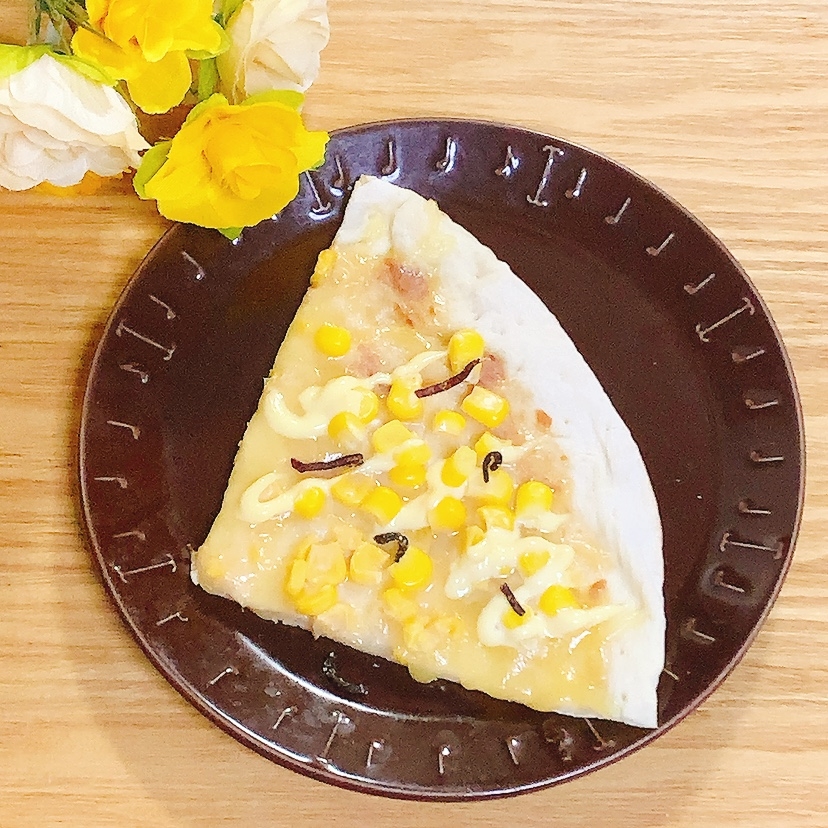 塩昆布♪コーンツナピザ