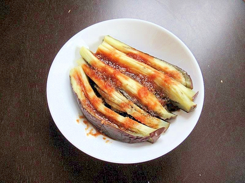ナスの蒸し焼き生姜醤油がけ