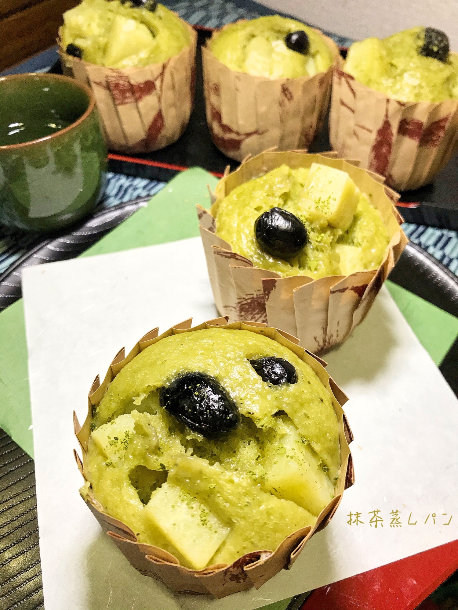 ☆★さつま芋の抹茶蒸しパン♪★☆