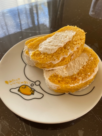 低糖質☆レンジで作るロールケーキ