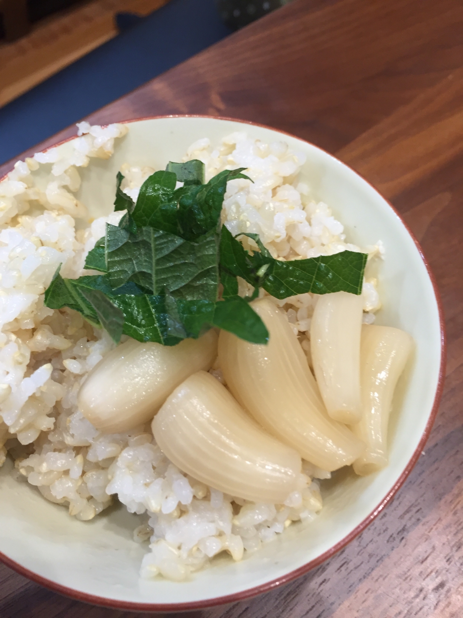 らっきょうの生姜醤油ごはん！