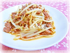 生姜焼きのタレdeもやし炒め