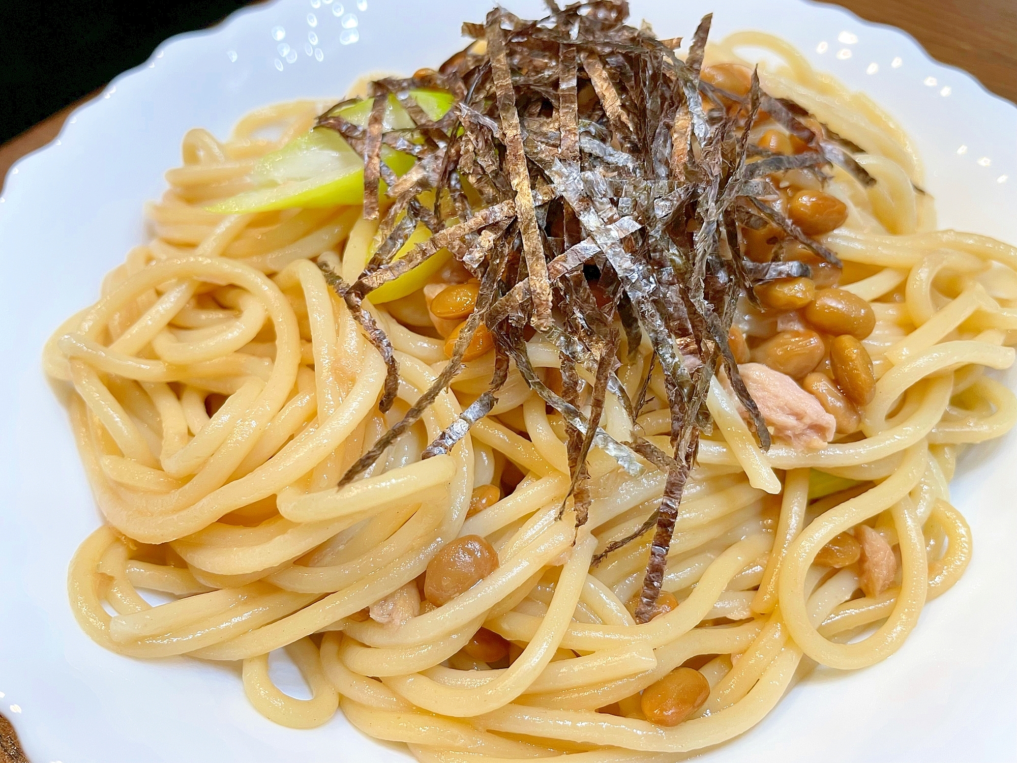 シーチキン納豆パスタ