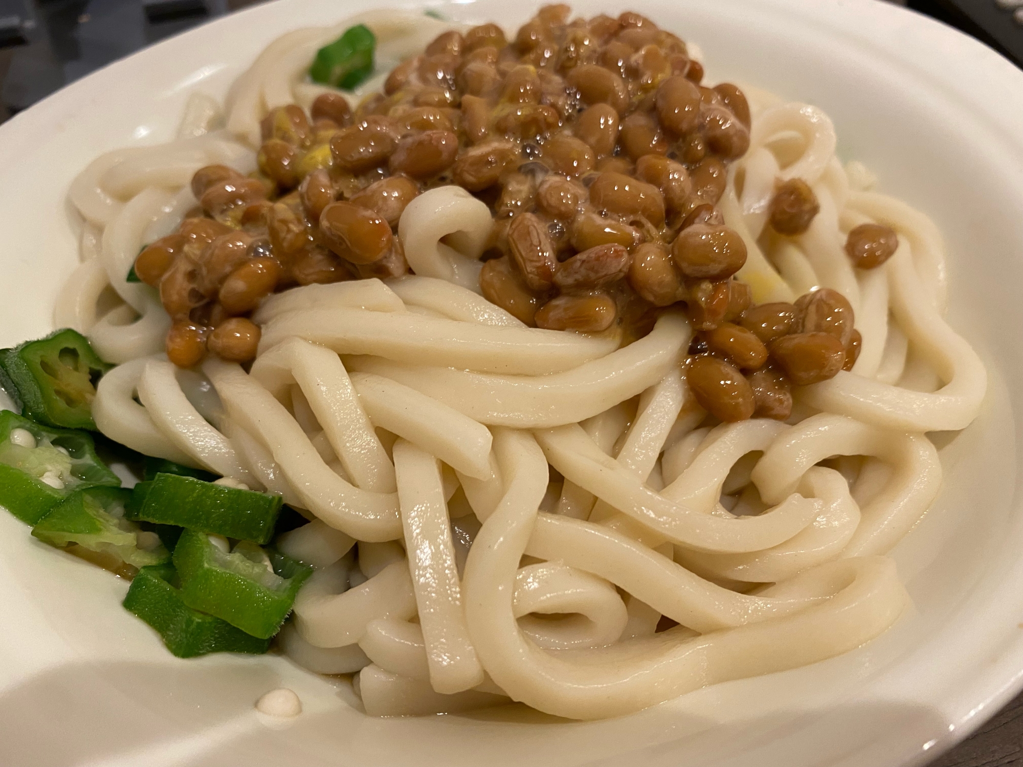 納豆オクラうどん