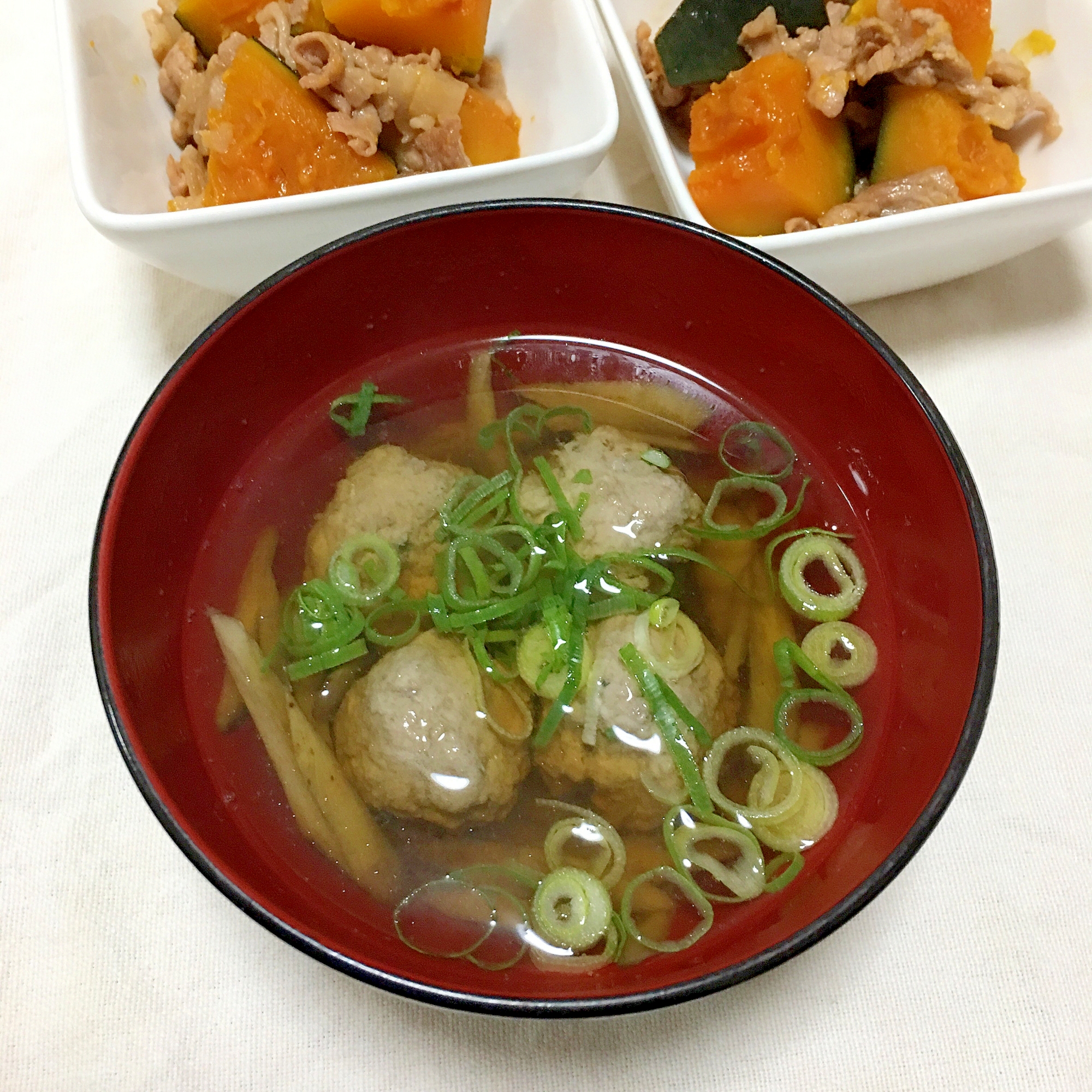 ささがき新ごぼうたっぷり鰯のつみれ汁♡