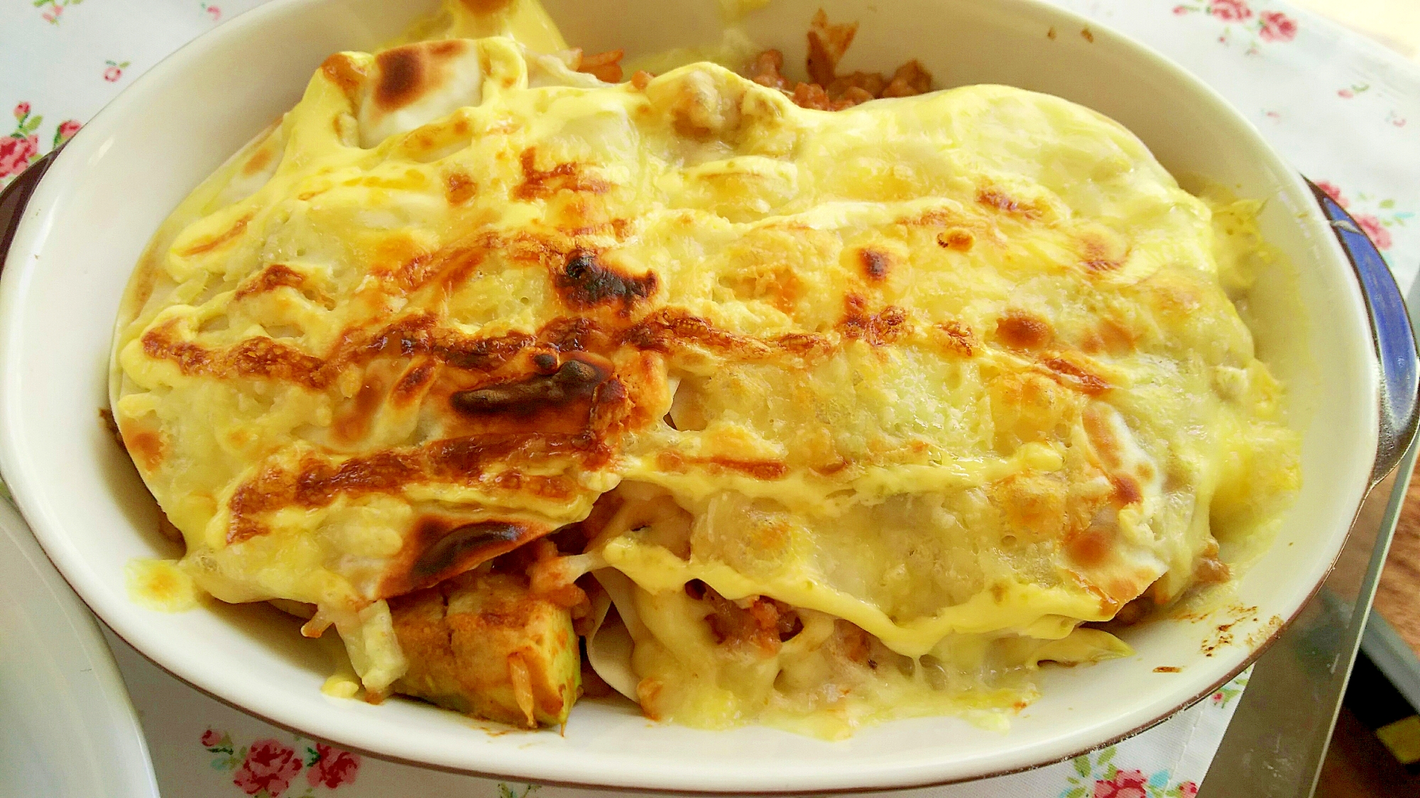 万能肉そぼろと餃子の皮で簡単ラザニア風 レシピ 作り方 By かっぺ4217 楽天レシピ 万能肉そぼろと餃子の皮で簡単ラザニア風 レシピ 作り方 By かっぺ4217 楽天レシピ