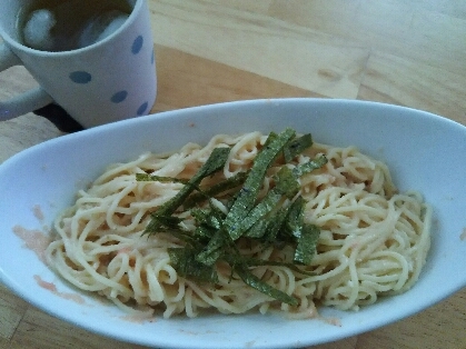 お昼ご飯に作りました！手軽で、とっても美味しくて、大満足です♪ごちそうさまでした！