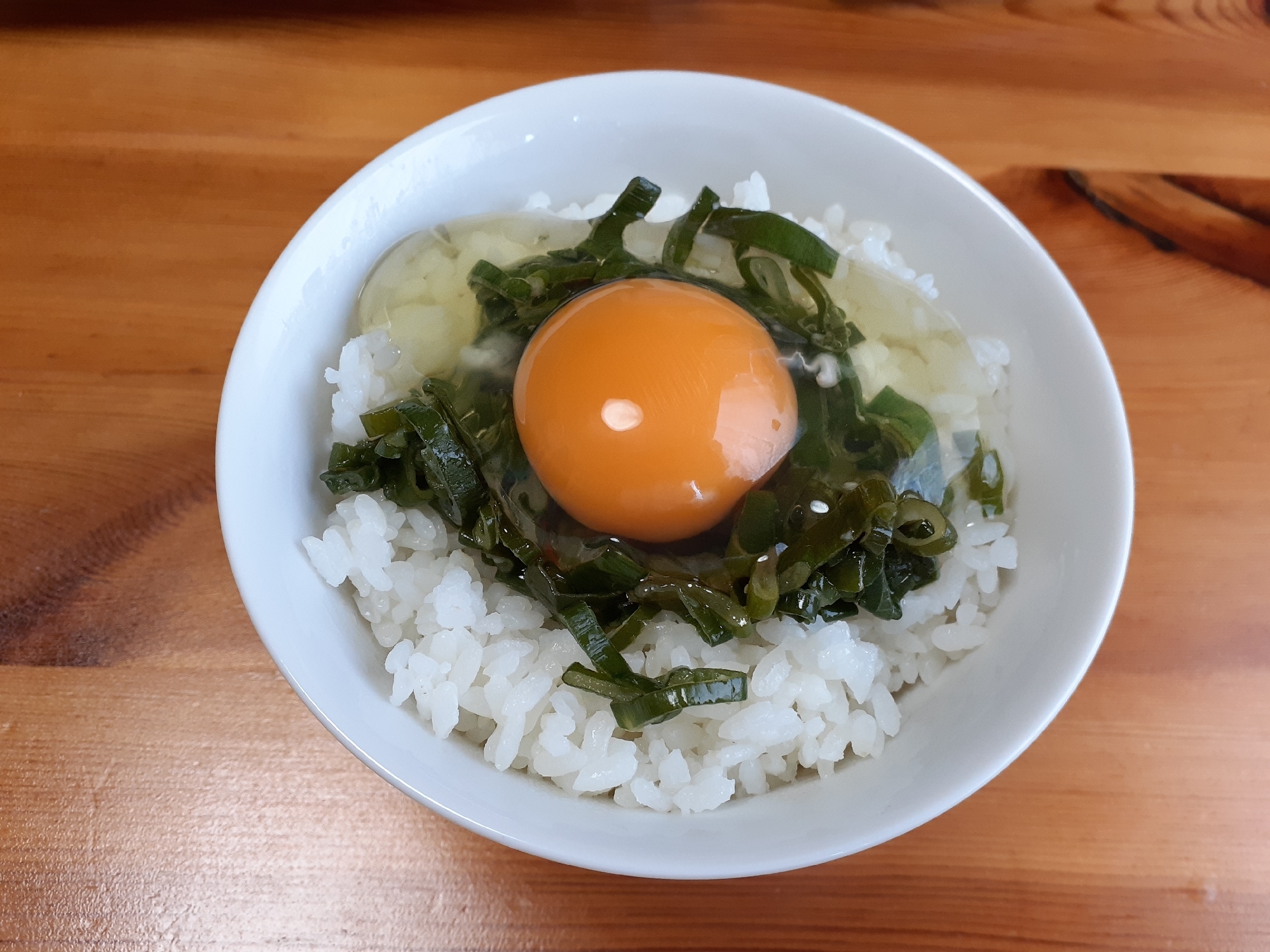 ネギ塩TKG！卵かけご飯！