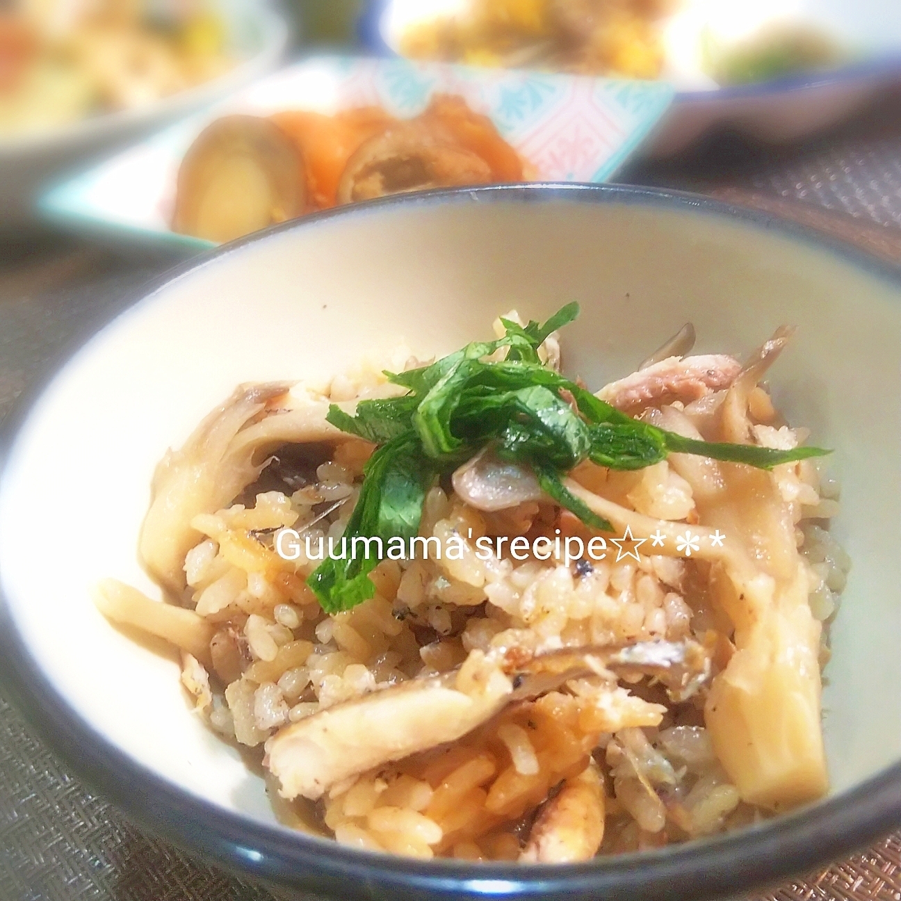 美味しい秋見つけた♡さんまとまいたけの炊き込みご飯