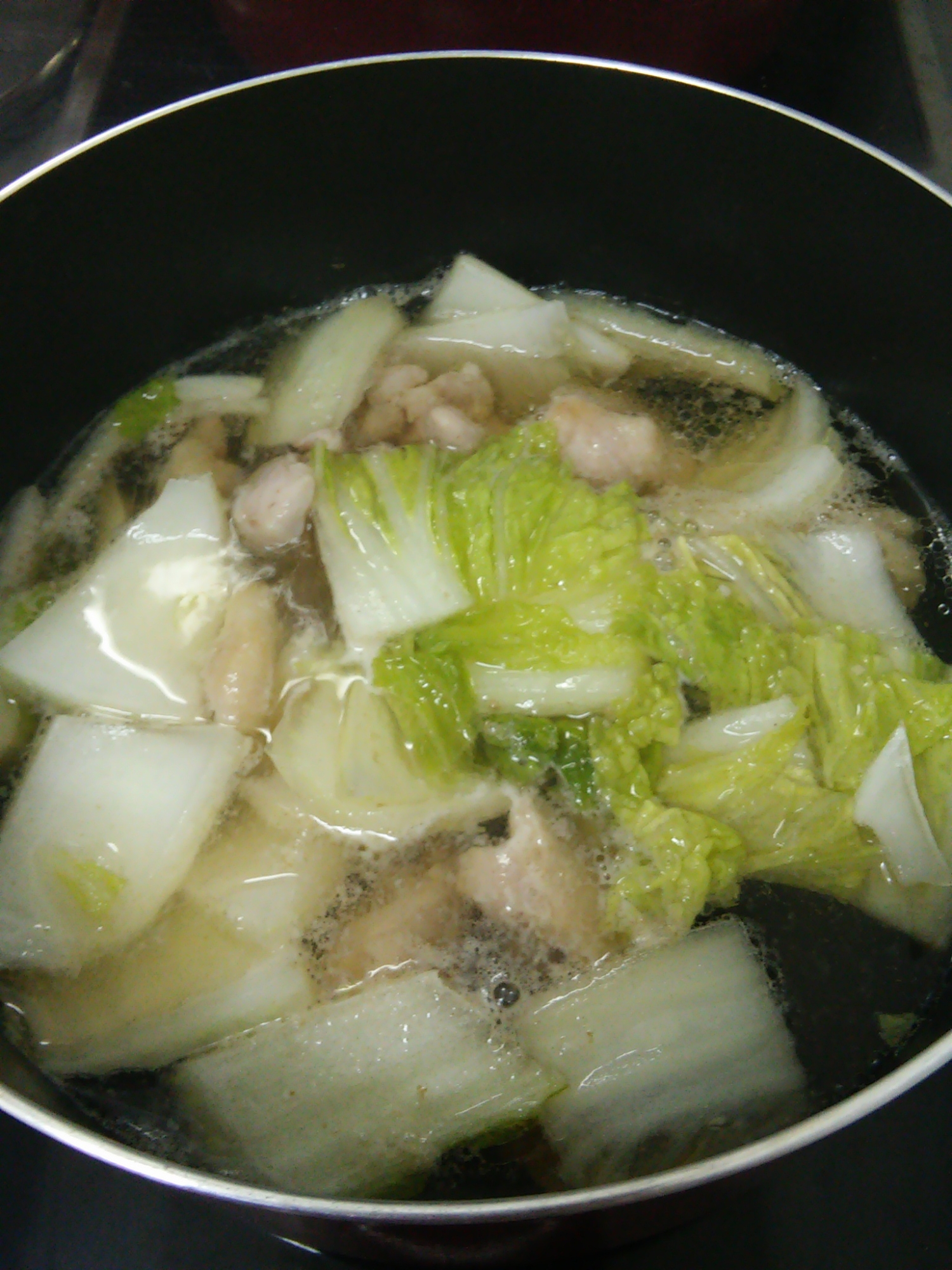 鶏もも肉と白菜の和風スープ煮☆にんにく風味