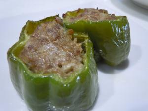 輪切りで ピーマンの肉詰め レシピ 作り方 By Ponrinn 楽天レシピ