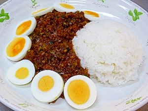 夏野菜のキーマカレー