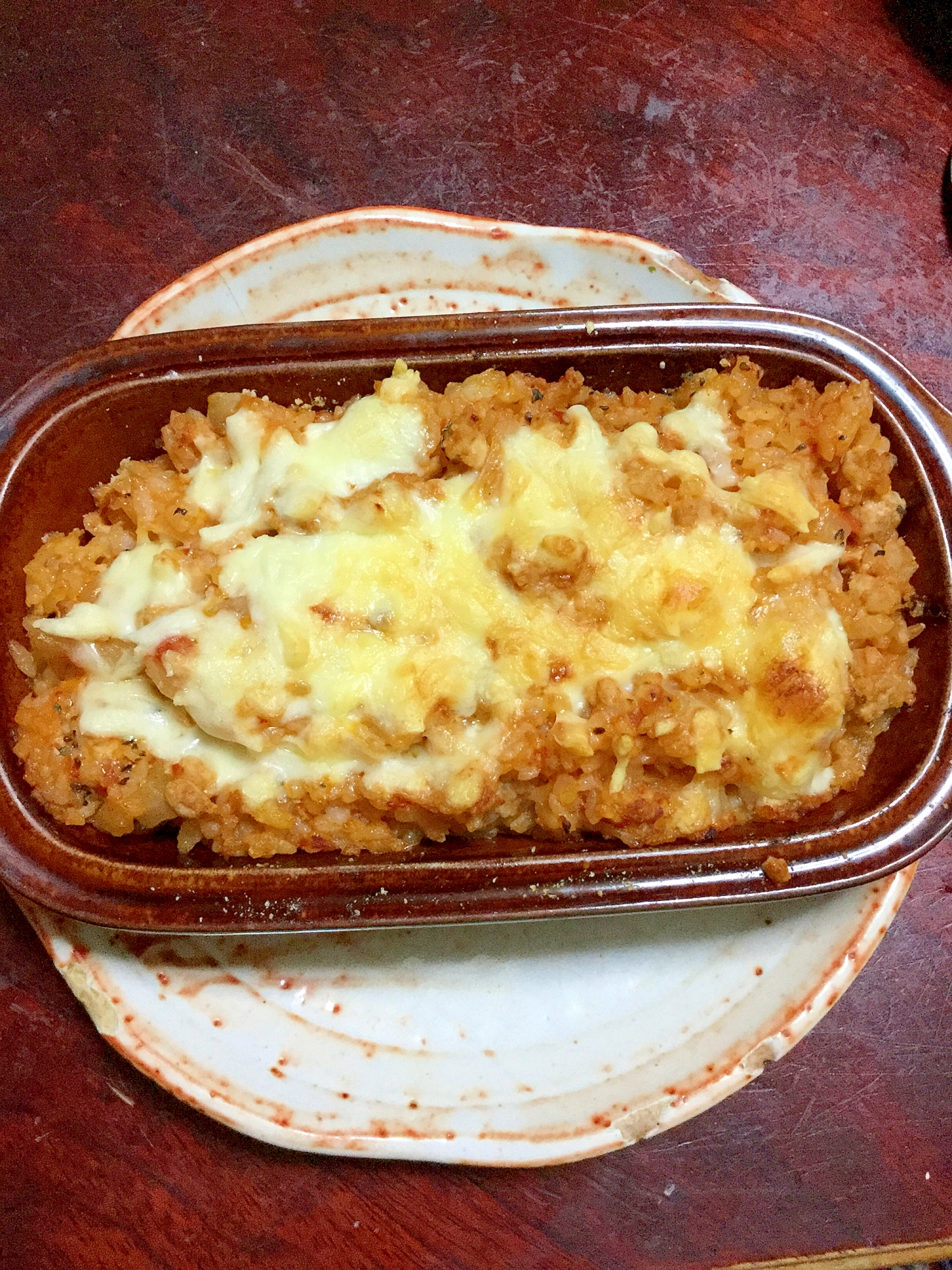 鶏ひき肉のトマトリゾット ドリア レシピ 作り方 By とりあえず乾杯 楽天レシピ