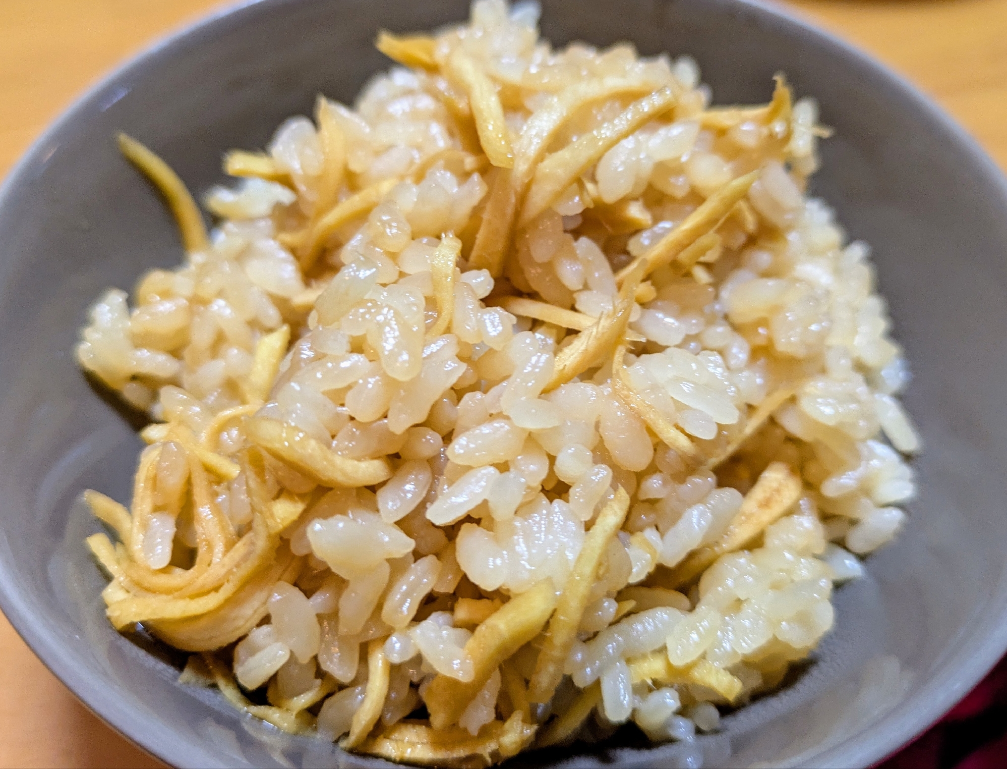 生の生姜の炊き込みご飯