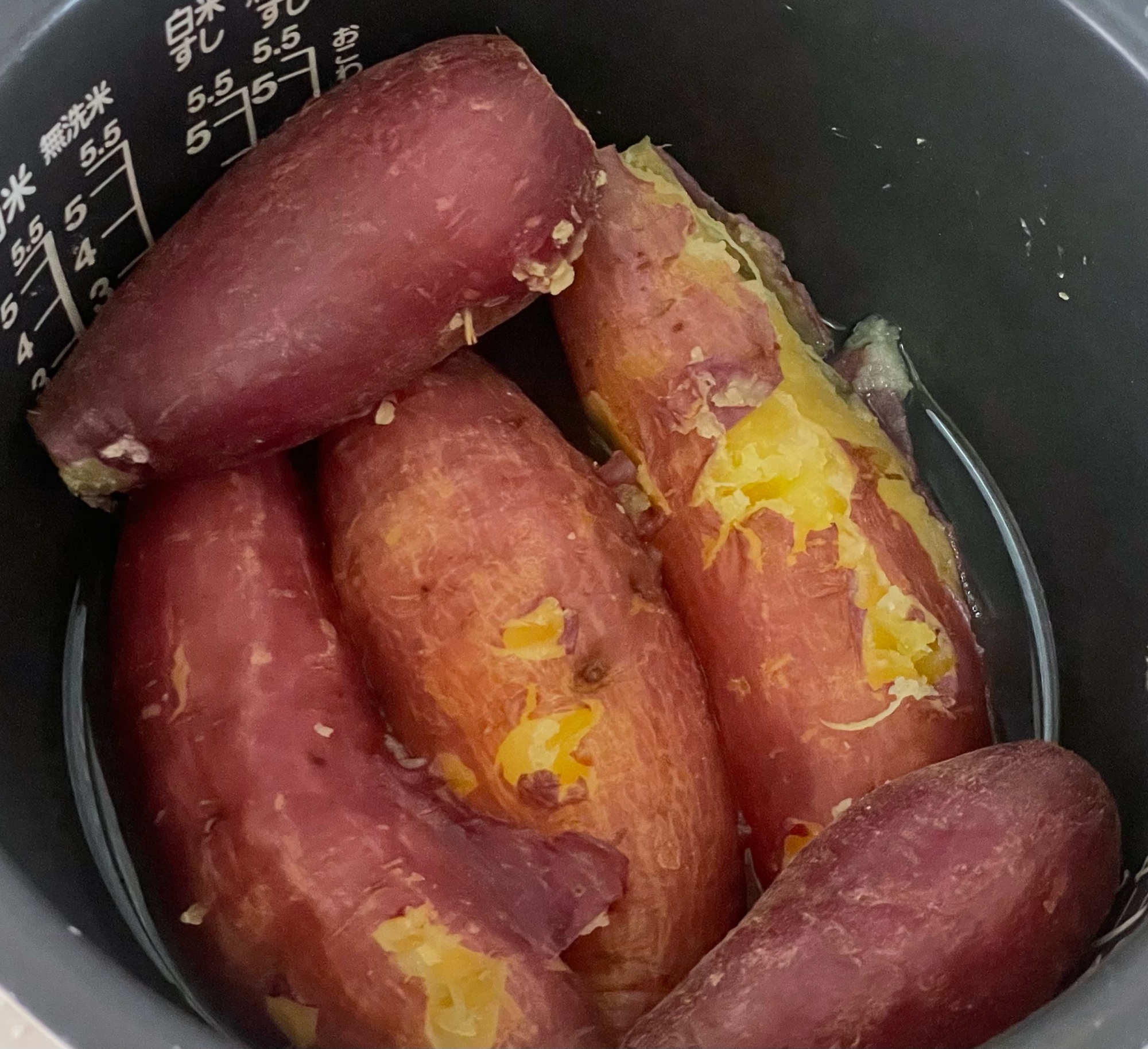 炊飯器でふかし芋 さつまいも
