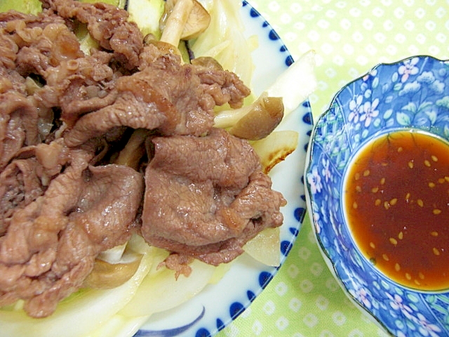 牛肉と野菜のオリーブオイル焼き