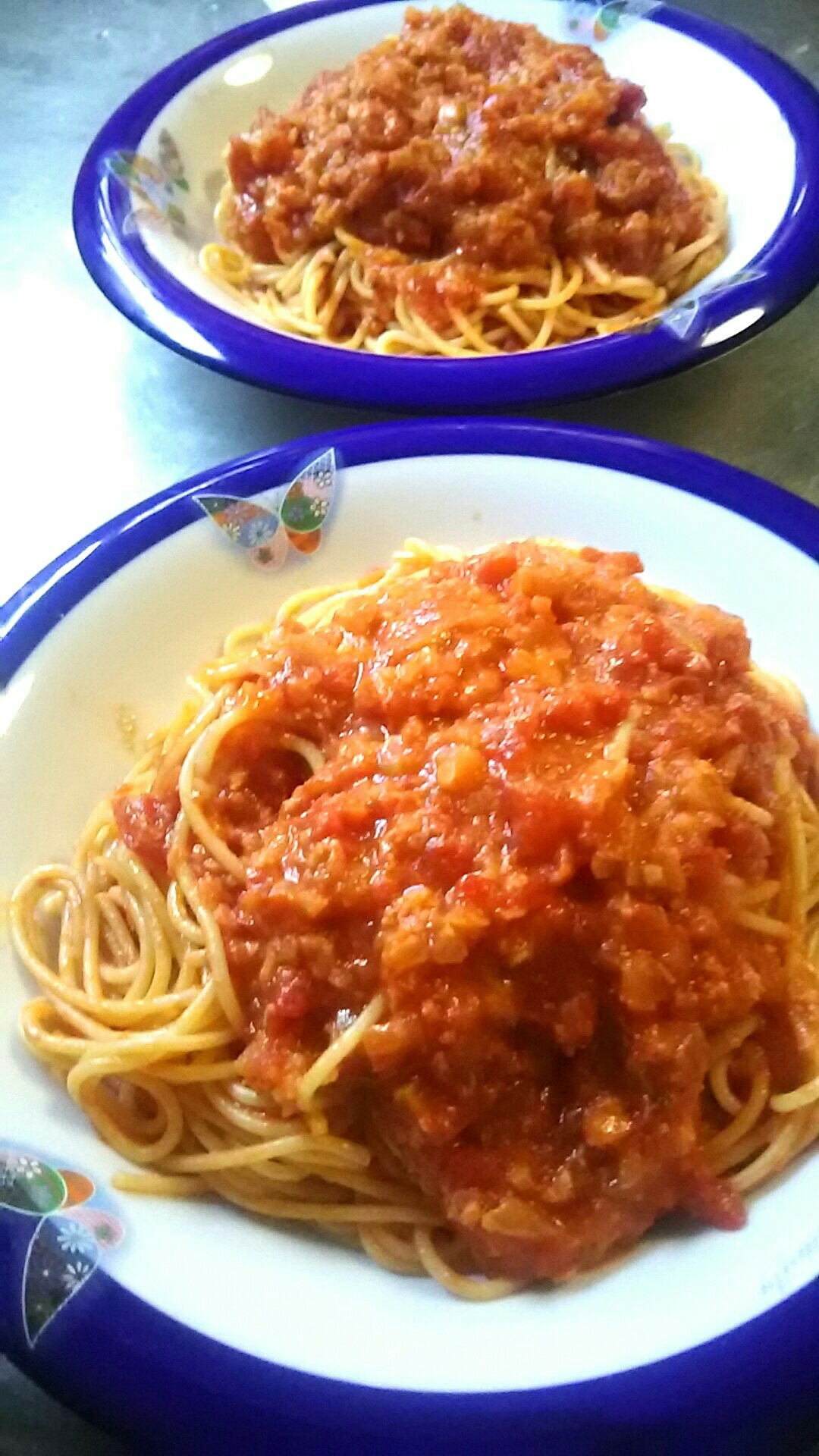 カニのトマトクリームパスタ