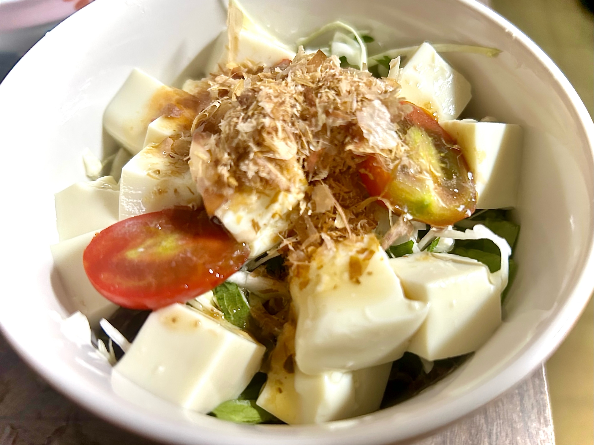 大葉が香る豆腐サラダ